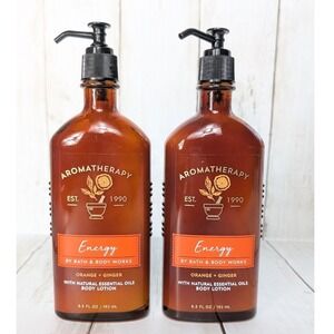Bath & Body Works Aromatherapy Energy Orange Ginger Body Lotion 6.5oz Set of 2